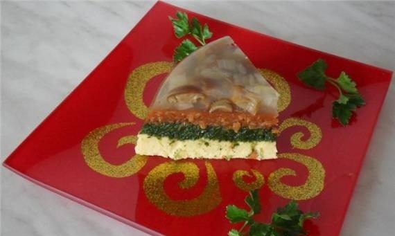 Veģetārietis aspic "Varavīksne garšas"