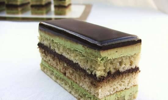 Opera Green Tea cake (Opera Green Tea, master class)