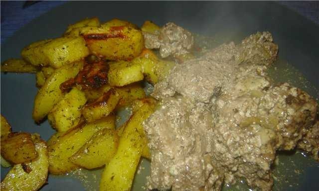 Stroganoff gan trong nồi nấu chậm