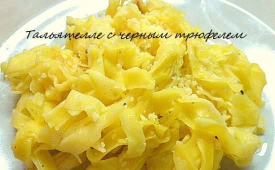 Tagliatelle al tartufo nero - tagliatelle ar melnu trifeļu (Multivarkas zīmols 701)