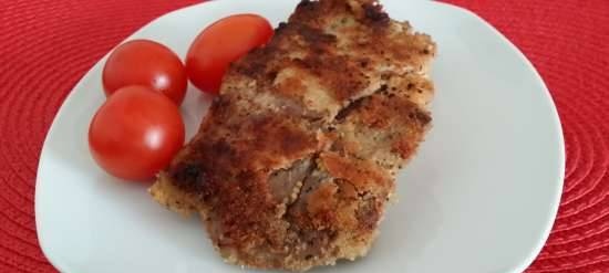 Thịt lợn schnitzel được nấu bằng công nghệ sousvid trong Steba DD1