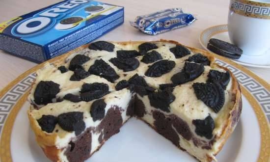 Brownie siera kūka ar Oreo cepumiem Brand 701 multivarkā