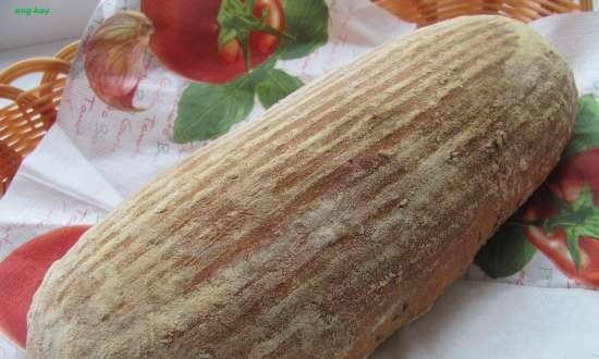 Bánh mì làm từ ba loại bột mì và hạt lanh