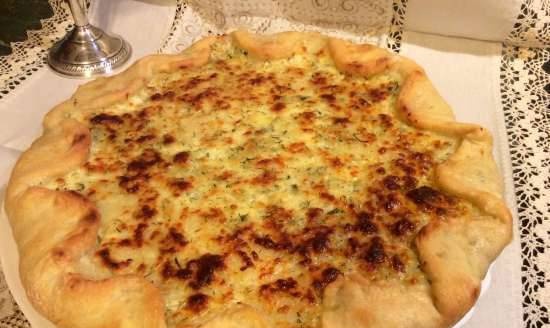 Bánh khoai tây nấm với phô mai Feta và rau thơm (Lò nướng pizza công chúa)