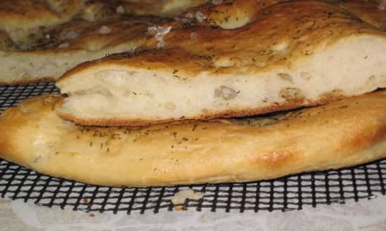 Focaccia kentang (pembuat pizza Princess 115000)