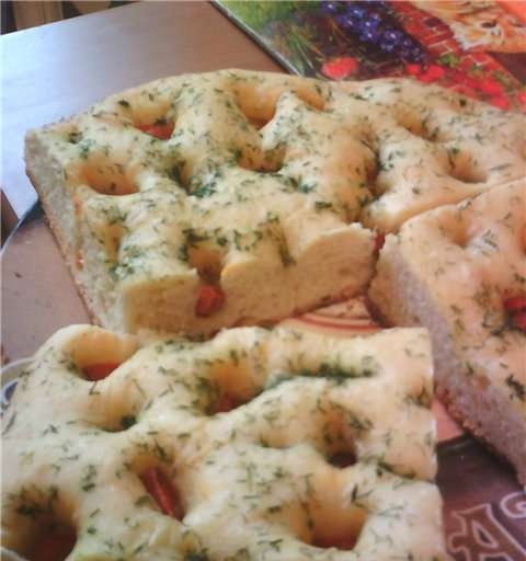 Focaccia Genoese bằng tiếng Ý