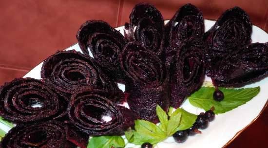 Blackcurrant pastila (pha trà)