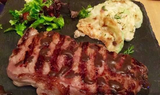 Steak (striploin) (BBQ grill Steba VG 200)