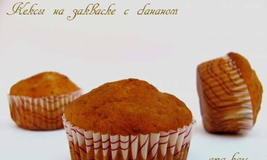 Banānu cupcakes