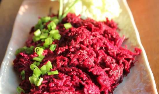 סלט סלק "עומק סגול" (עם תו שומשום)