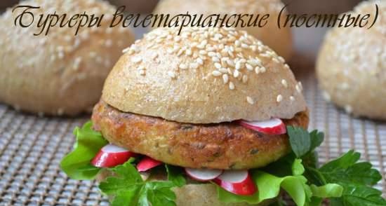 Burger vegetarian (tanpa lemak)