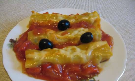 Cannelloni ar gaļu un dārzeņiem (Princess picu gatavotājs)