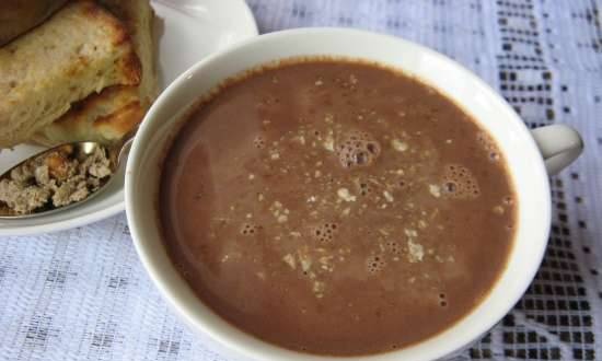 Varm sjokolade med halva (oppskrift fra Krasny Pischik-fabrikken)