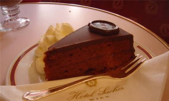 עוגת Sachertorte או Sachertorte