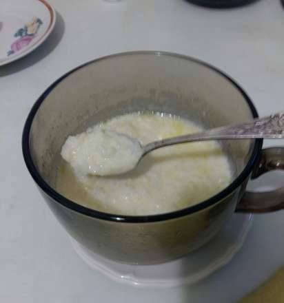 Bubur susu Persahabatan dalam cawan (Steba dd2 xl)