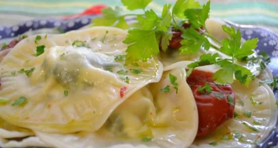 Ricotta cassatelli (ravioli) ar sieru