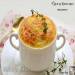 Soufflé phô mai dê với cỏ xạ hương