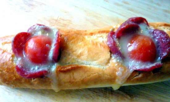 Baguette bruschetta