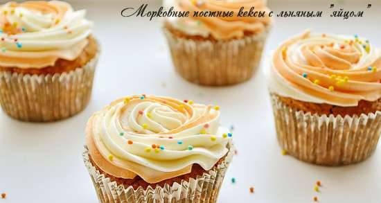 Cà rốt nạc hạt lanh cupcakes trứng