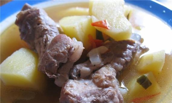 Potetsuppe med ribbe (gjøk 1054)