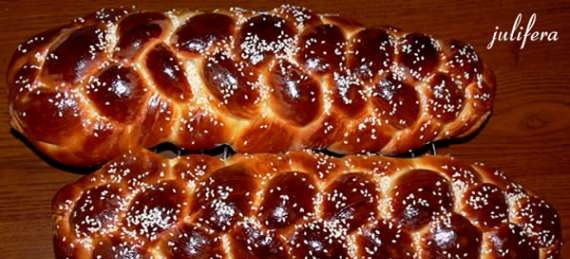 Challah lễ hội (bím tóc)