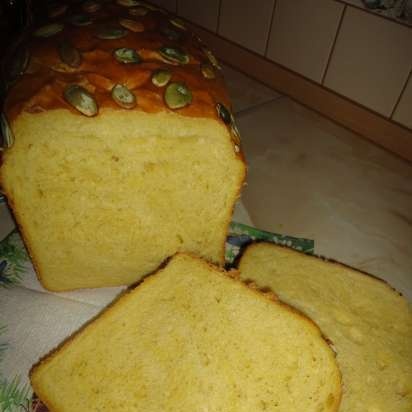 Gresskarpurébrød