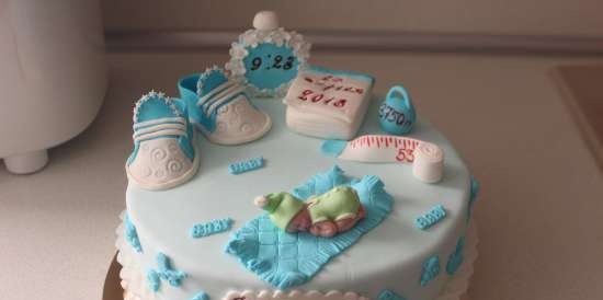 Cakes for birth, baptism, year (not numbers)