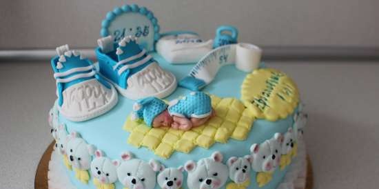 Cakes for birth, baptism, year (not numbers)