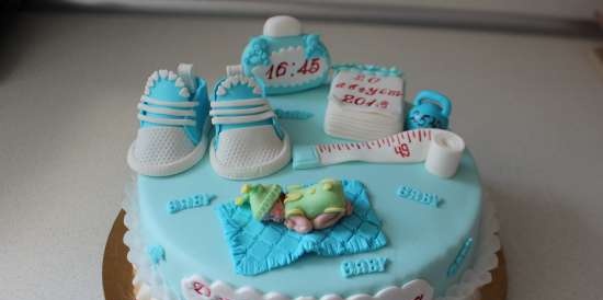 Cakes for birth, baptism, year (not numbers)