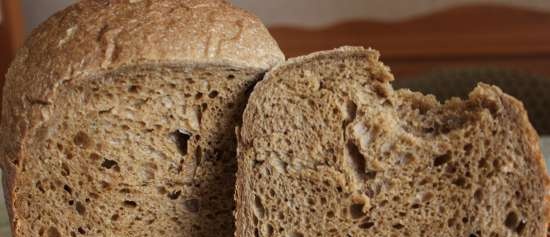 Borodino bread with Borodino mixture (bread maker)