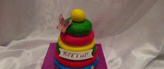 Cakes for birth, baptism, year (not numbers)