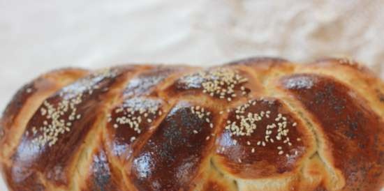 Challah med surdeig