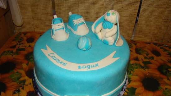 Cakes for birth, baptism, year (not numbers)