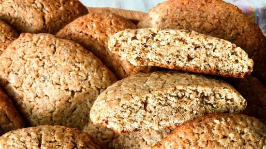 Oatmeal cookies with fiber from Ivan tea