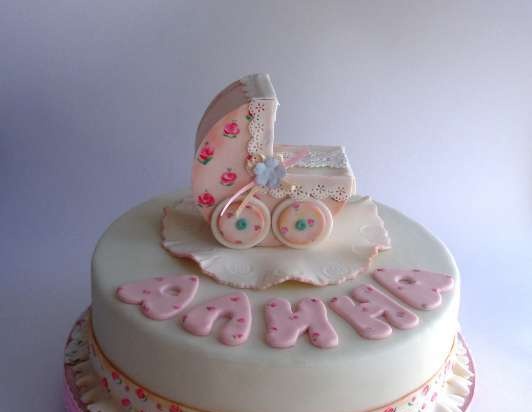 Cakes for birth, baptism, year (not numbers)