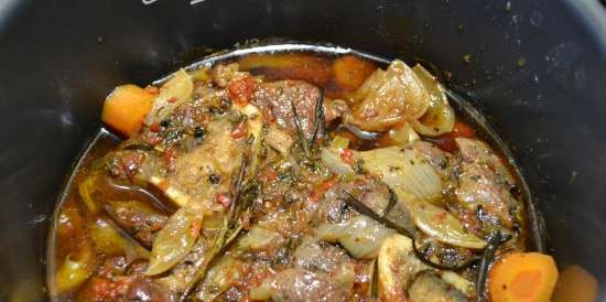 Pasta "agnelotti med ossobuco"