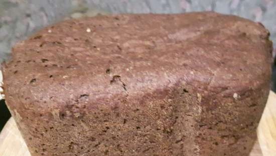 Rye / wheat / amaranth custard bread in a bread maker