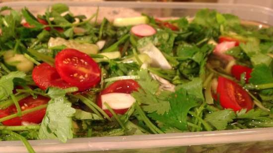 Summer chimchi (preparing delicious radish tops)