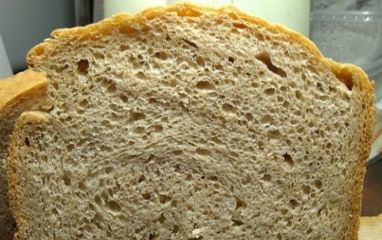 Svamp funksjonelt brød i en brødmaker