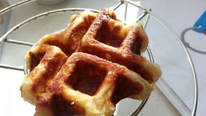 Liege waffles in a waffle iron GF-020 Waffle Pro