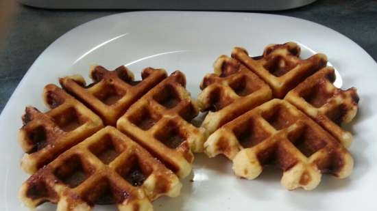 Liege waffles in a waffle iron GF-020 Waffle Pro