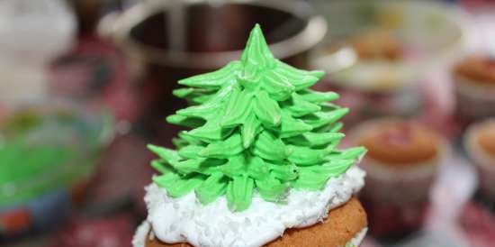 Juletre-cupcakes