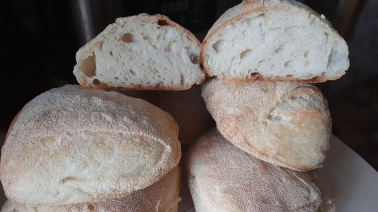 Ciabatta raudzēta ar 50% mitruma