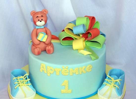 Cakes for birth, baptism, year (not numbers)