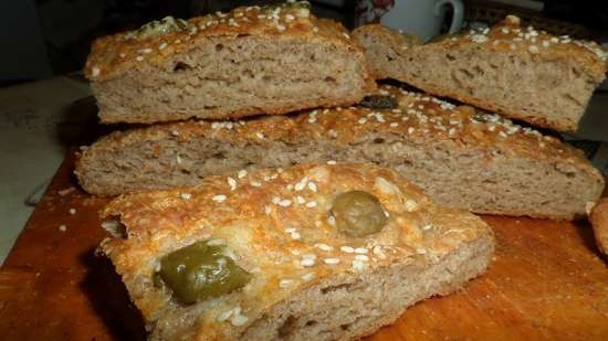 Hvete-rug nesten Focaccia