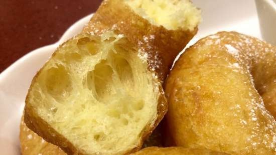 Beigne Donuts (franču valoda) ar vaniļas mērci - Régis Trigel