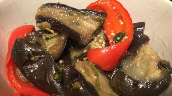 Eggplant in oil marinade (for the winter)