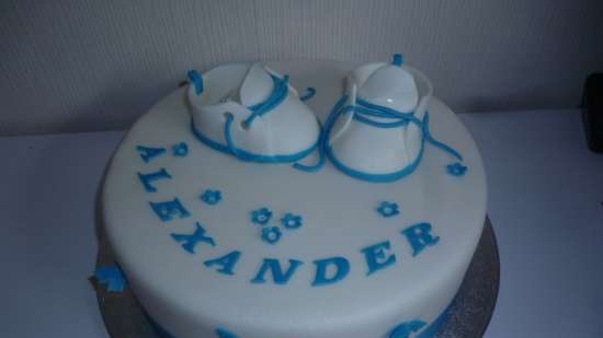 Cakes for birth, baptism, year (not numbers)