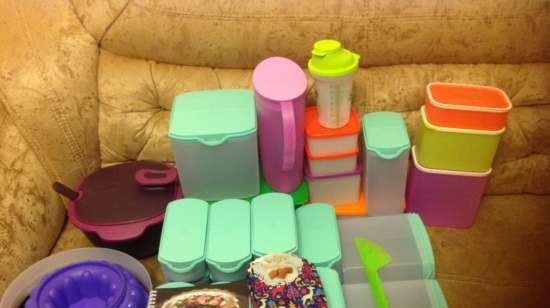 Plastfat Tupperware - anmeldelser