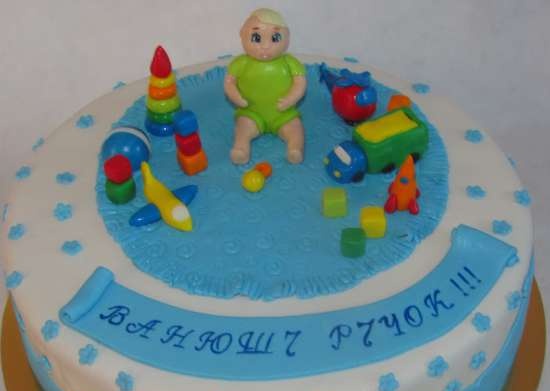 Cakes for birth, baptism, year (not numbers)